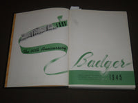 1945 THE BADGER UNIVERSITY OF WISCONSIN YEARBOOK - MADISON WI - PHOTOS - YB 1254