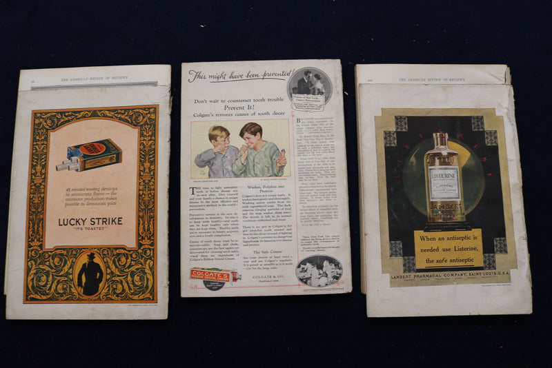 1925 AMERICAN REVIEW OF REVIEWS MAGAZINE - COMPLETE YEAR - LOT OF 12 - O 3305