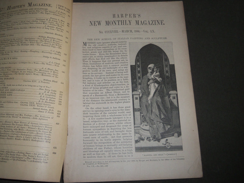 1880 HARPER'S MONTHLY MAGAZINE LOT 12 COMPLETE YR - ILLUSTRATIONS & ADS - WR 246