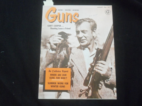 1961 AUGUST GUNS MAGAZINE - GARY COOPER - J 7811
