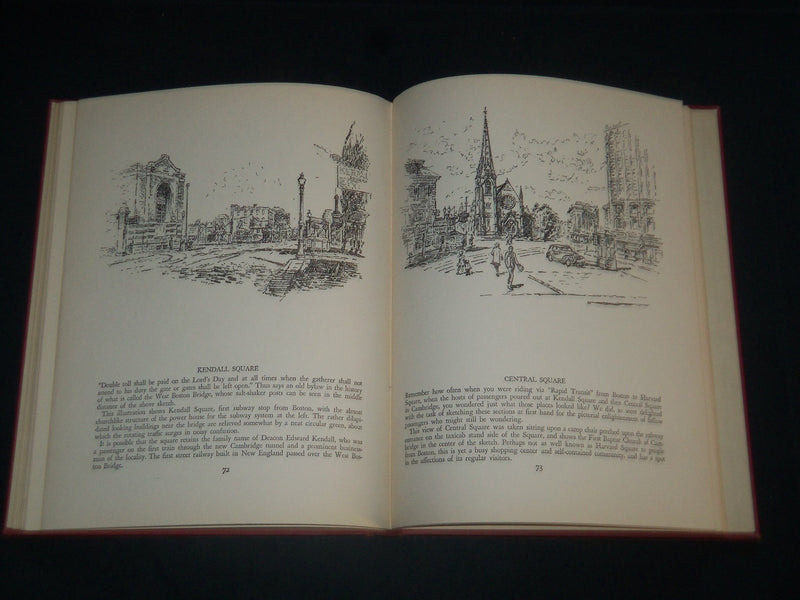 1940 HARVARD & CAMBRIDGE A SKETCH BOOK AUTOGRAPHED BY JACK FROST - KD 5470