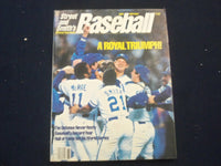 1986 STREET AND SMITH'S BASEBALL MAGAZINE - KANSAS CITY ROYALS COVER - ST 6919