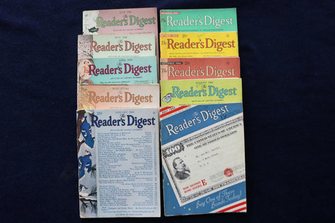 1944 READER'S DIGEST MAGAZINE - LOT OF 10 - O 3447