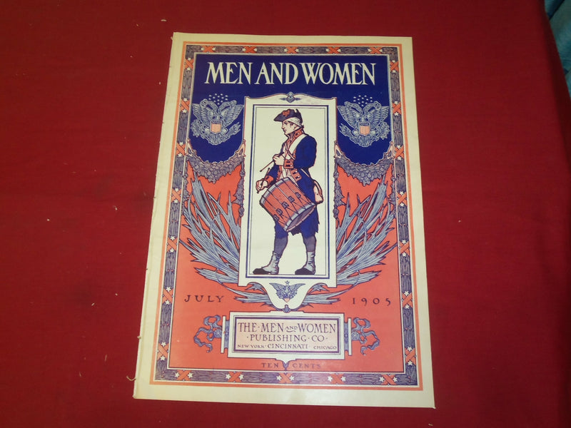 1905 JULY MEN AND WOMEN MAGAZINE - NICE ILLUSTRATED COVER - B 6187