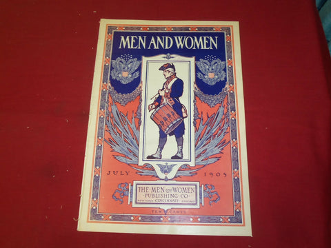 1905 JULY MEN AND WOMEN MAGAZINE - NICE ILLUSTRATED COVER - B 6187