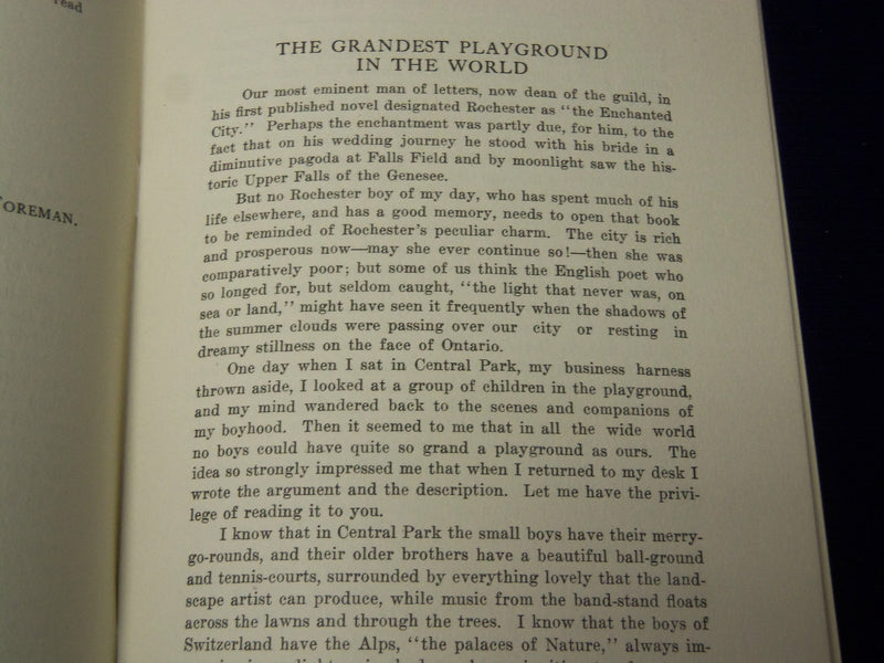 1918 THE GRANDEST PLAYGROUND IN THE WORLD BOOK BY ROSSITER JOHNSON - J 4563