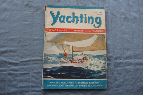 1960 JUNE YACHTING MAGAZINE - AVOIDING COLLISIONS COVER - E 9425