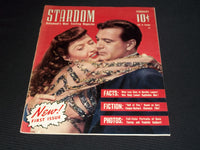 1942 FEBRUARY STARDOM MAGAZINE - PREMIERE ISSUE -COOPER-STANWYCK - E 20152