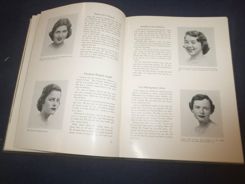 1953 THE CUPOLA MOUNT VERNON SEMINARY YEARBOOK - WASHINGTON, D.C. - YB 2339