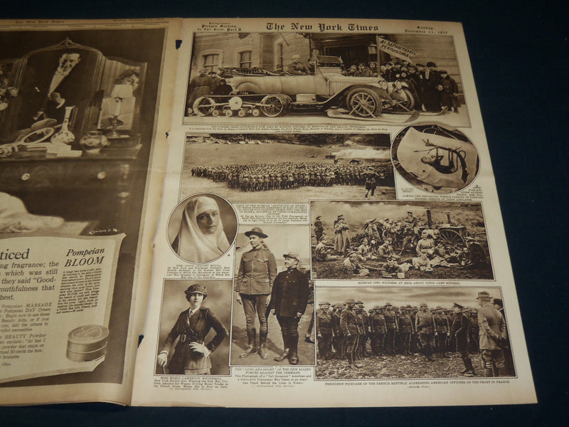 1917 NOVEMBER 11 NEW YORK TIMES PICTURE SECTION - WILSON AT PRINCETON - NT 9375