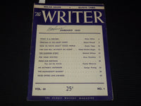 1947 JANUARY THE WRITER MAGAZINE - NOLAN MILLER - GLADYS TABER - K 1039