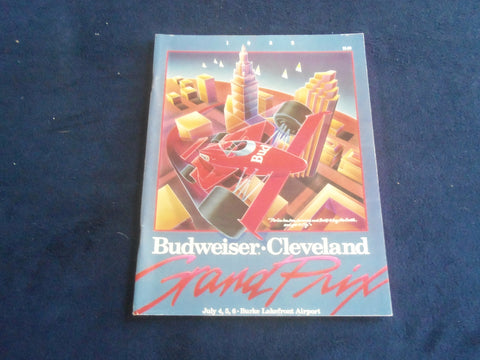 1986 JULY 4-6 BUDWEISER CLEVELAND GRAND PRIX RACING PROGRAM - SP 3804D