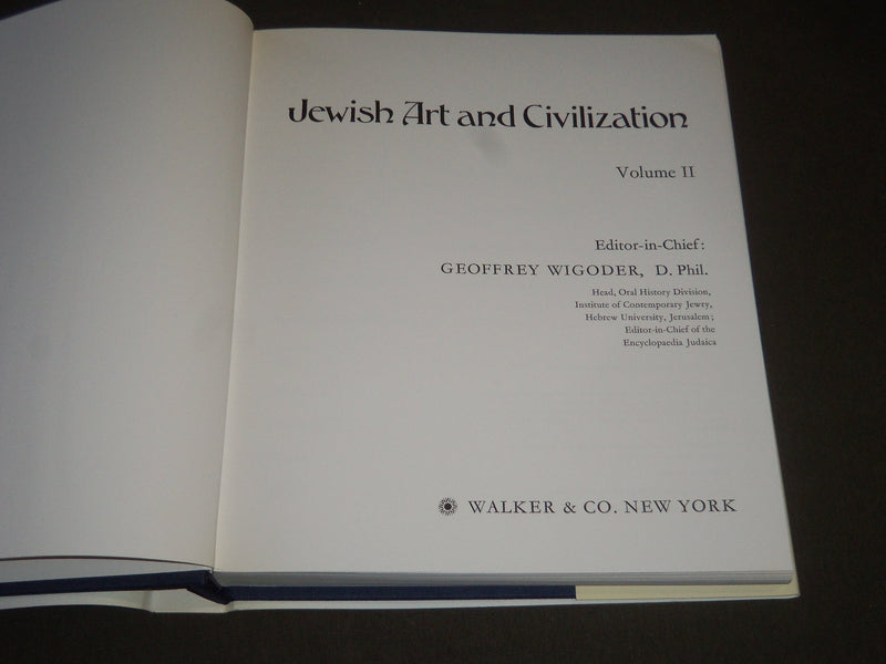 1972 JEWISH ART AND CIVILIZATION BOXED SET BY GEOFFREY WIGODER 2 BOOKS - R 254