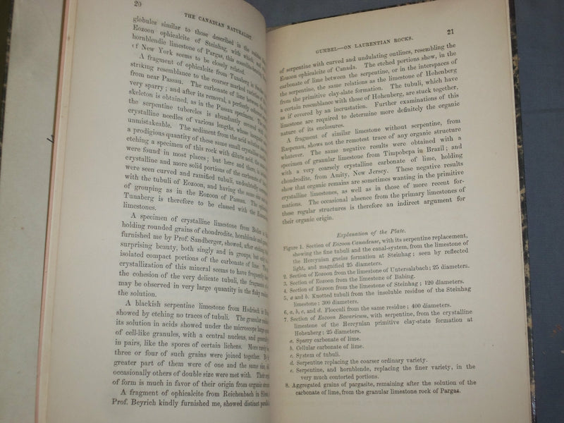 1866 ON THE LAURENTIAN ROCKS OF BAVARIA BY DR. GUMBEL - J 4873