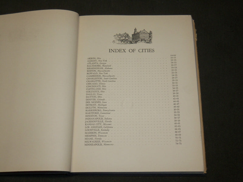1933 MINUTE GLIMPSES OF AMERICAN CITIES BOOK BY HERBERT S. KATES - KD 6252