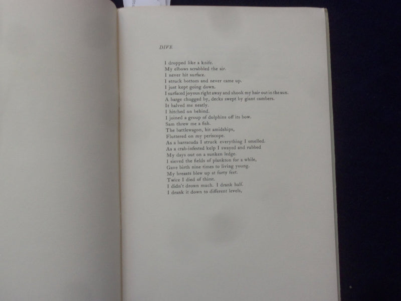 1970 DIVE SOFTCOVER BOOK BY CARL MORSE - POETRY - K 180