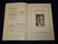 1925 NOVEMBER 6 DEDICATION EXERCISES OF MARBLEHEAD CATHOLIC CLUB BOOK - J 4417