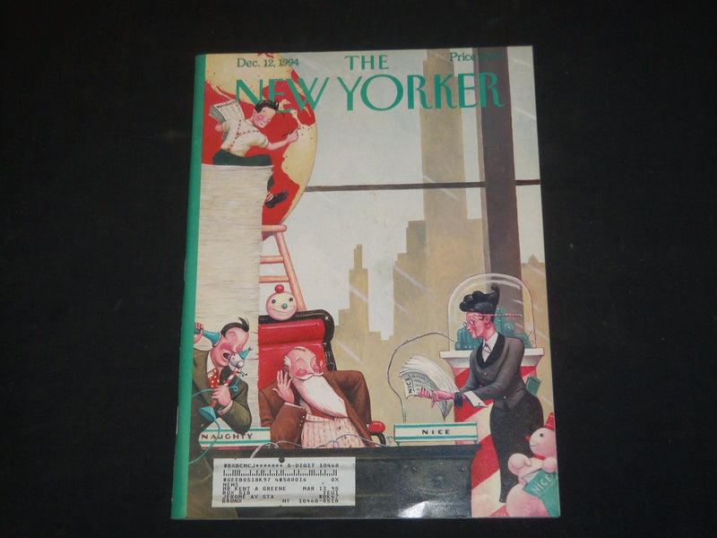1994 DECEMBER 12 THE NEW YORKER MAGAZINE - ILLUSTRATED COVER - NY 1662