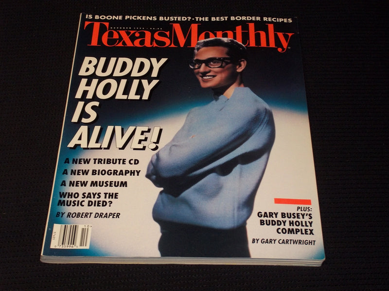 1995 OCTOBER TEXAS MONTHLY MAGAZINE - BUDDY HOLLY FRONT COVER - E 7432