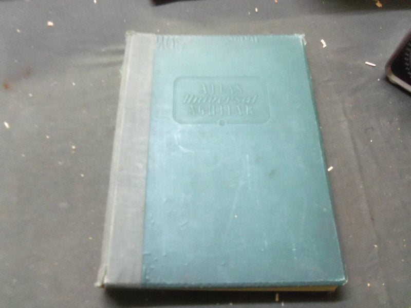 1954 ATLAS UNIVERSAL AGUILAR - SPANISH - GREAT MAPS AND PHOTOS - KD 3030