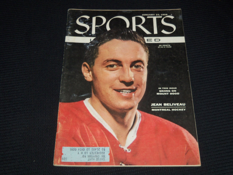 1956 JANUARY 23 SPORTS ILLUSTRATED MAGAZINE - JEAN BELIVEAU - SP 8771