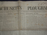 1846 SEPTEMBER 19 MASSACHUSETTS PLOUGHMAN NEWSPAPER - J. G. WHITTIER - NP 5130