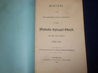 1853-1860 NW HAMPSHIRE METHODIST EPISCOPAL CHURCH MINUTES - LOT OF 4 - J 4750