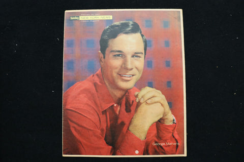 1965 FEB 14 SUNDAY NY NEWS COLOROTO MAGAZINE - GEORGE MAHARIS COVER - E 25469
