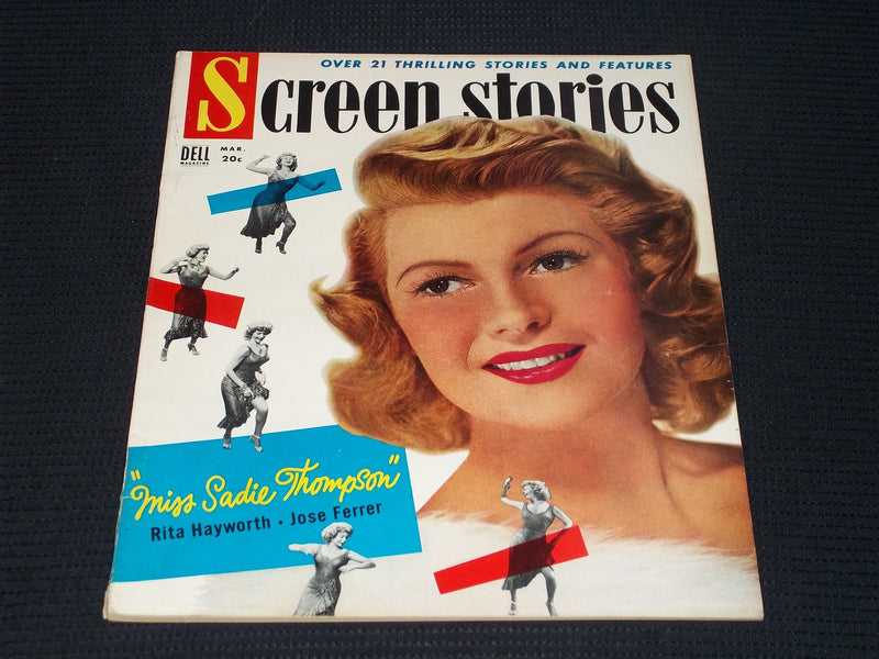 1954 MARCH SCREEN STORIES MAGAZINE - RITA HAYWORTH FRONT COVER - E 14115
