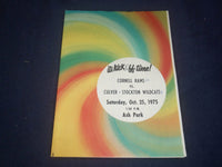 1975 OCT 25 CORNELL UNIV VS CULVER-STOCKTON COLLEGE FOOTBALL PROGRAM - ST 1951Y