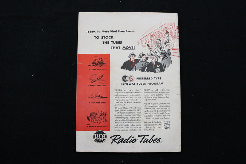 1942 APR RADIO-CRAFT MAGAZINE - BUILD YOUR OWN AIRPLANE DETECTOR COVER - E 10380