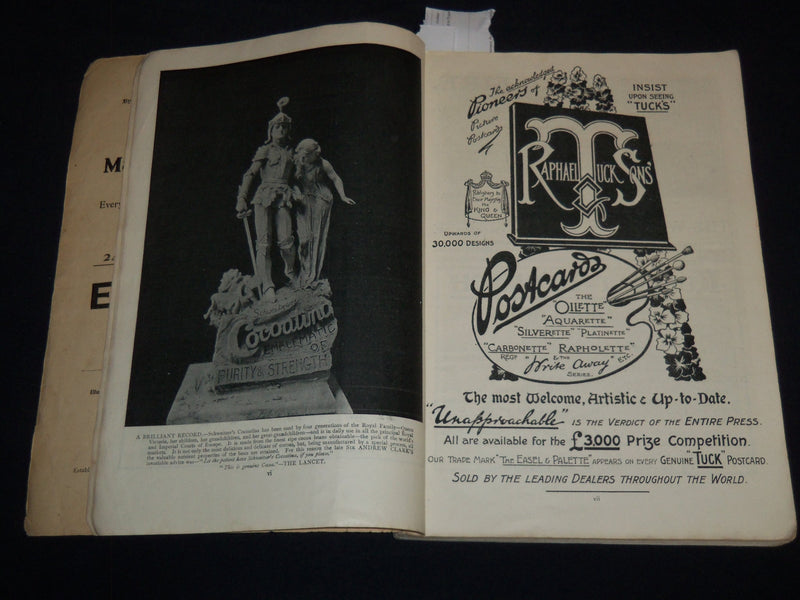 PICTURES OF 1905 PALL MALL MAGAZINE EXTRA - NICE PHOTOS & ADS - B 4128R