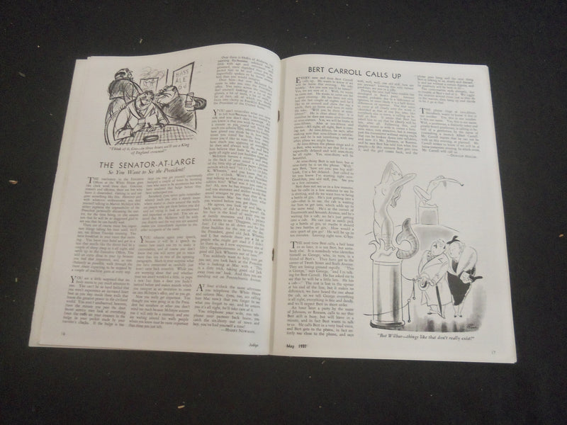 1937 MAY JUDGE MAGAZINE - NICE ILLUSTRATED COVER - B 4198P