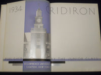 1934 THE GRIDIRON ST. LAWRENCE UNIVERSITY COLLEGE YEARBOOK - NICE PHOTOS - YB 18