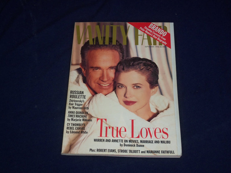 1994 SEPTEMBER VANITY FAIR MAGAZINE - WARREN BEATTY AND ANNETTE BENING - SP 4507