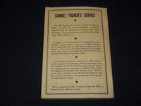 1945 SUPPLEMENT TO FRENCH'S BASIC CATALOGUE OF PLAYS - SOFTCOVER BOOK - K 2631
