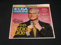 2009 AUGUST 28 BOSTON SUNDAY HERALD USA MAGAZINE - TIM GUNN - E 4910