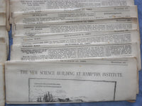 1889 THE SHELTERING ARMS NEWSPAPER - LOT OF 21 - #S 22-42 - NP 8424