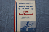 1957 VETERANS OF FOREIGN WARS & AUXILIARY ENCAMPMENT PROGRAM- WISCONSIN -K 2999