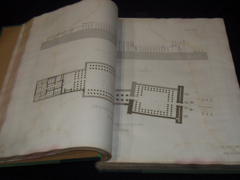 1839 L'ARCHITETTURE ANTICA VOLUME BY LUIGI CANINA - EGYPT ARCHITECTURE - Z 275