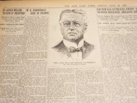 1920 JULY 23 NEW YORK TIMES - W. K. VANDERBILT DIES IN FRANCE - NT 7126