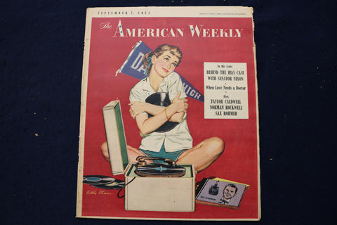 1952 SEP 7 AMERICAN WEEKLY MAGAZINE - ROCKWELL ARTICLE AND PHOTO - E 23234