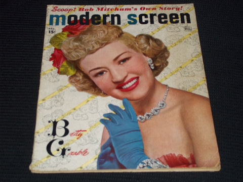 1948 DECEMBER MODERN SCREEN MAGAZINE - BETTY GRABLE COVER - E 16852