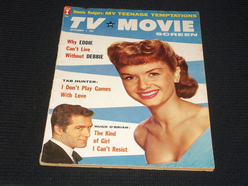1958 SEPTEMBER TV MOVIE SCREEN MAGAZINE - DEBBIE REYNOLDS FRONT COVER - E 3451
