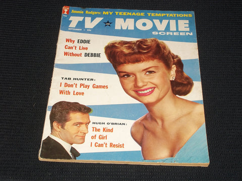 1958 SEPTEMBER TV MOVIE SCREEN MAGAZINE - DEBBIE REYNOLDS FRONT COVER - E 3451