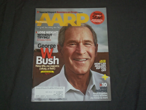 2011 JANUARY/FEBRUARY AARP MAGAZINE - GEORGE W. BUSH COVER - B 950