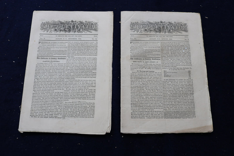 1862-1863 THE CULTIVATOR NEWSPAPER - LOT OF 16 - NP 8865