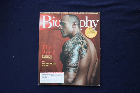 2005 WINTER BIOGRAPHY MAGAZINE - DWAYNE JOHNSON THE ROCK COVER - E 18671
