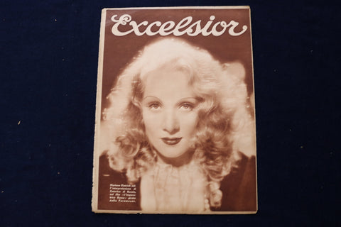 1934 JULY 11 EXCELSIOR MAGAZINE - MARLENE DIETRICH - ITALIAN COVER - E 23794