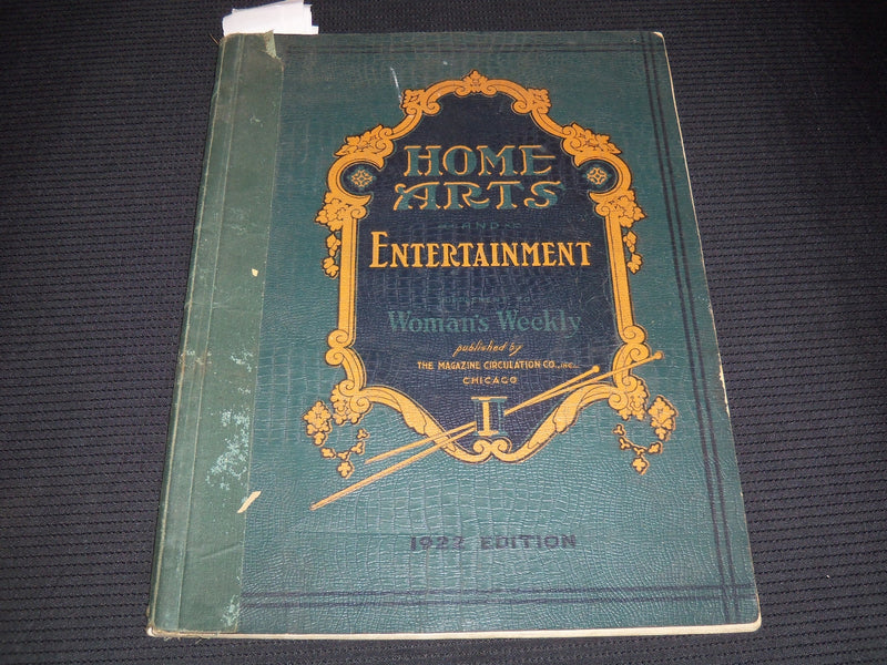 1922 HOME ARTS & ENTERTAINMENT SUPPLEMENT - WOMAN'S WEEKLY MAGAZINE - KD 7985